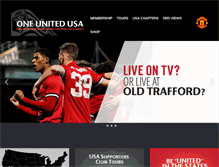 Tablet Screenshot of manutdusa.com